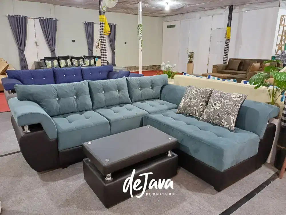 Sofa L mawar. Bisa pilih warna