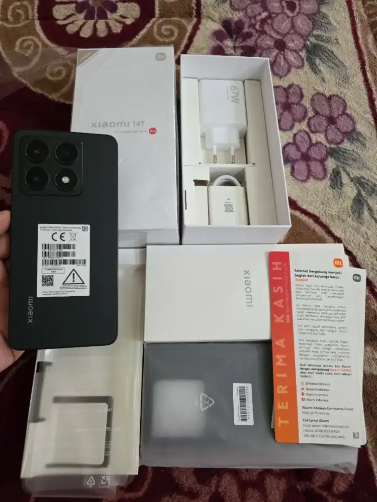 Xiaomi 14t ram 12/512gb garansi 18-09-2026 mulus like new,fulset ori