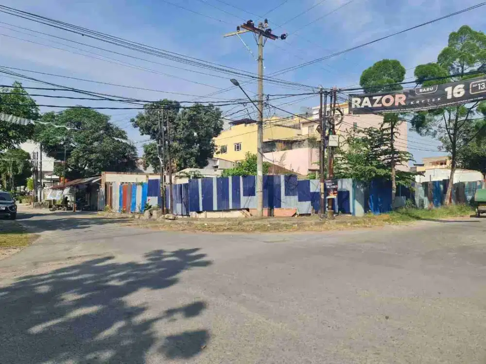 jual tanah posisi hook daerah wahidin aksara serdang, jalan bambu runcing