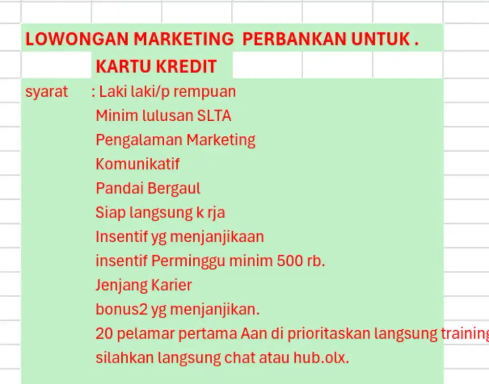 Marketing & sales Pebankan
