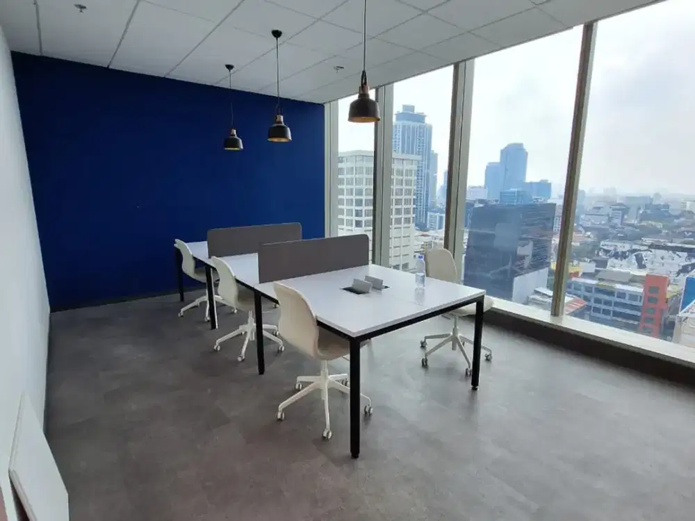 Kantor Unit Furnished 6 Pax di Lippo Thamrin Dekat MRT