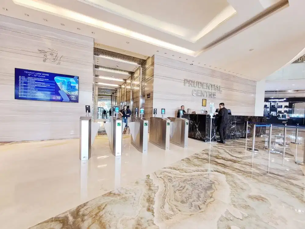 DISEWAKAN KANTOR Prudential Center Kokas  -JAKSEL Luas: 110 m² | Grade A Office | Siap Pakai