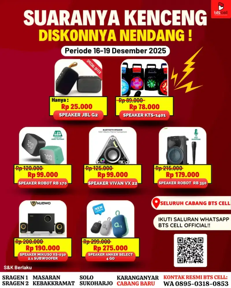 Promo speaker bluetooth