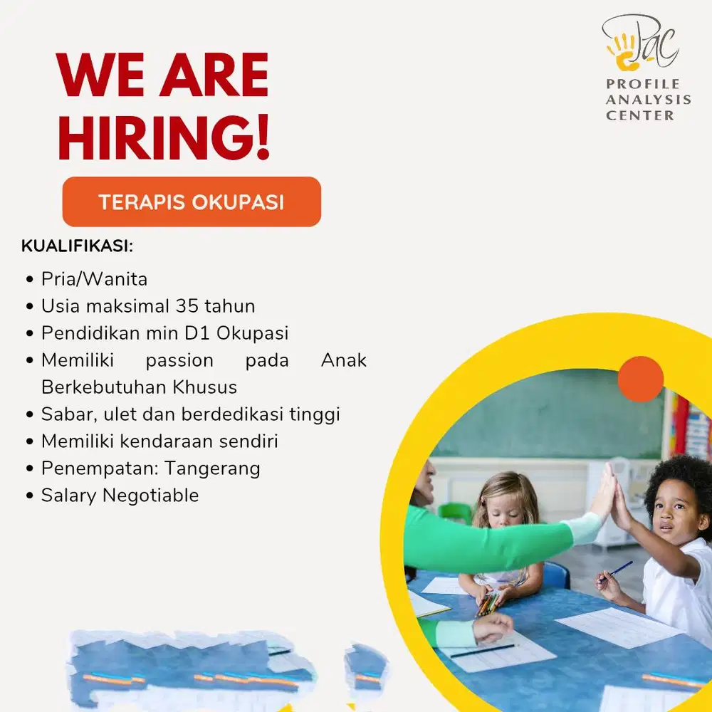 Terapis Okupasi( Anak Berkebutuhan Khus
