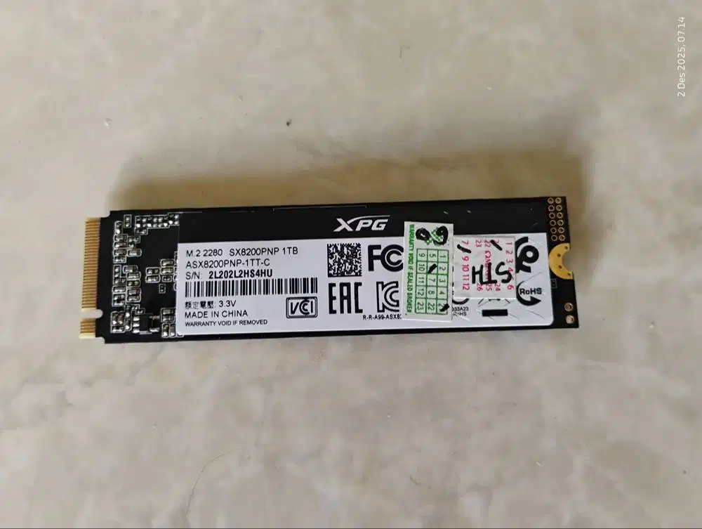 SSD M.2 NVME Gen3x4 ADATA SX8200PNP 1TB/1000GB