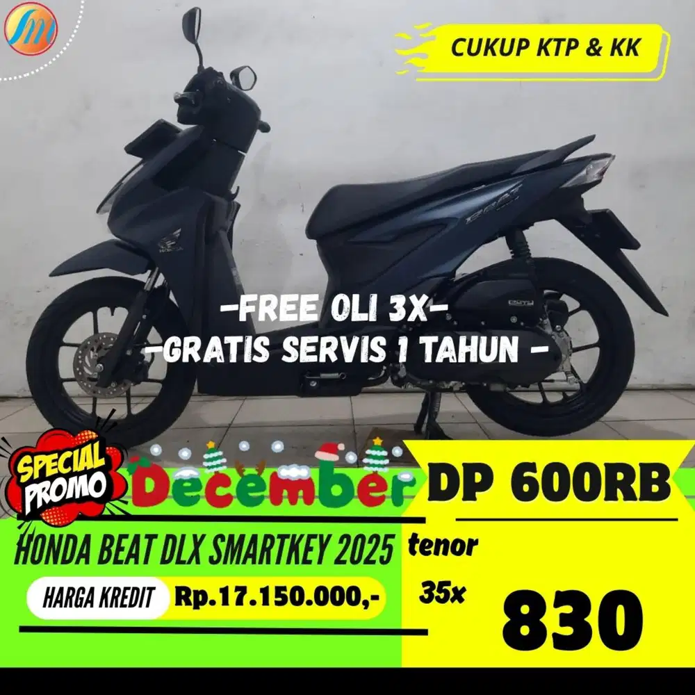 DP PROMO 600RB ANGSURAN RINGAN HONDA BEAT DELUXE SMARTKEY 2025 SEKEN