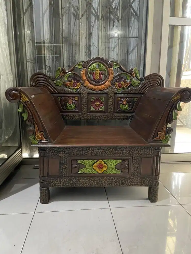 Set kursi tamu kayu jati