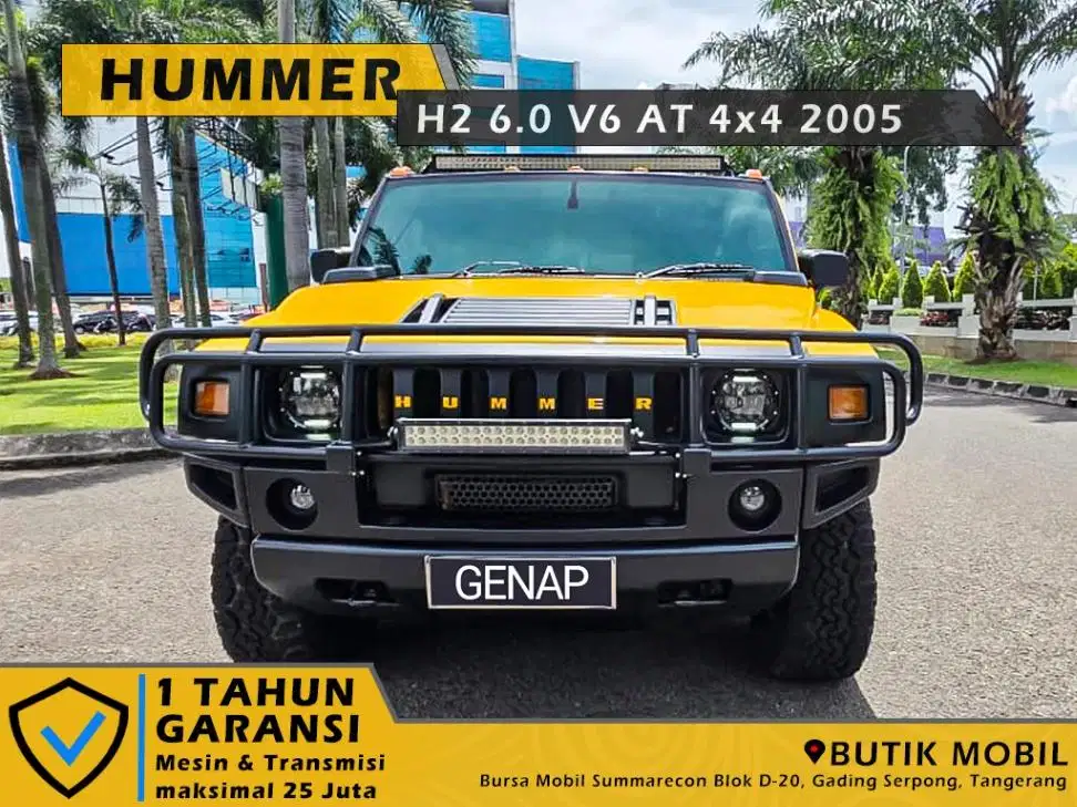 Low Odo 19rb. Hummer H2 6.0 V6 AT 4x4 2005 Kuning
