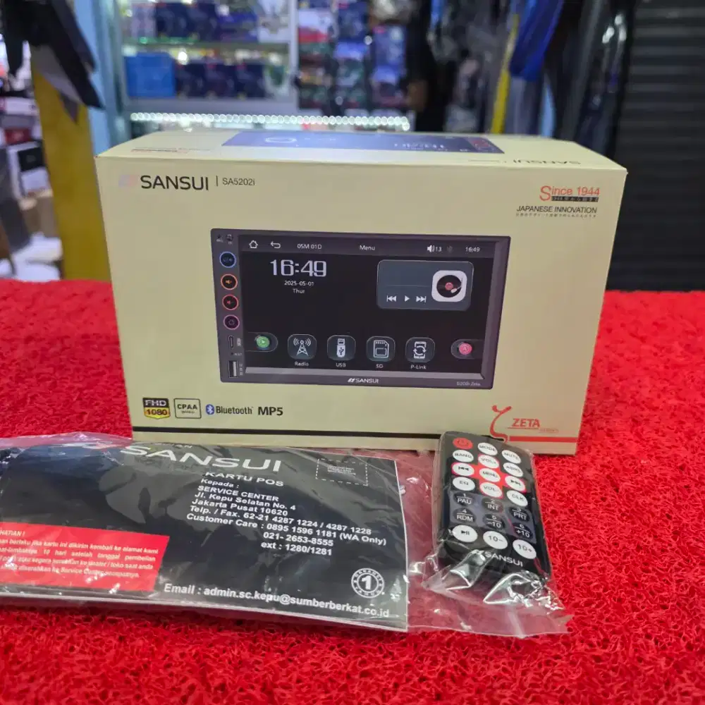 Head Unit Deckles SANSUI SA5202i ZETA SERIES CarPlay Android Auto 7 in