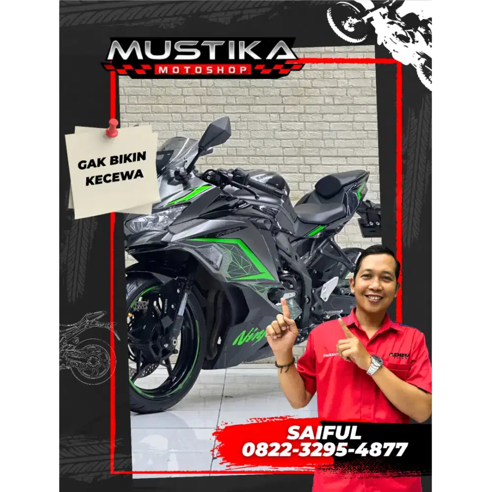 Odo 5rb Istimewa!!Kawasaki ZX25R 2023 plat Jatim Warna Favorit-Mustika