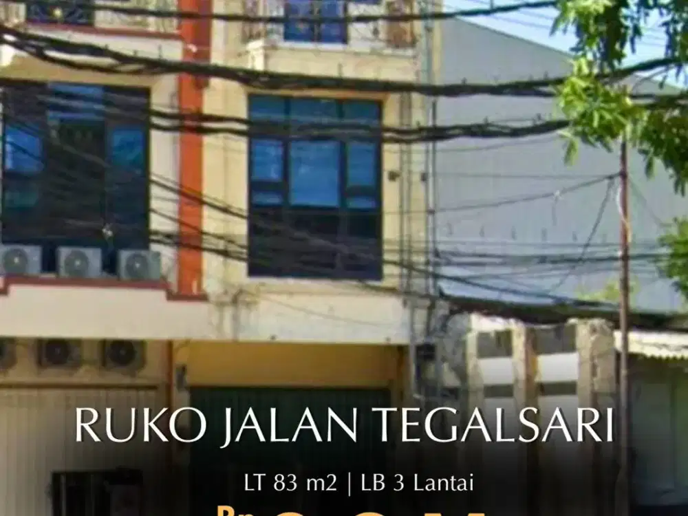 Dijual Cepat Ruko 3 Lt Pusat Kota di Jl Tegalsari Surabaya