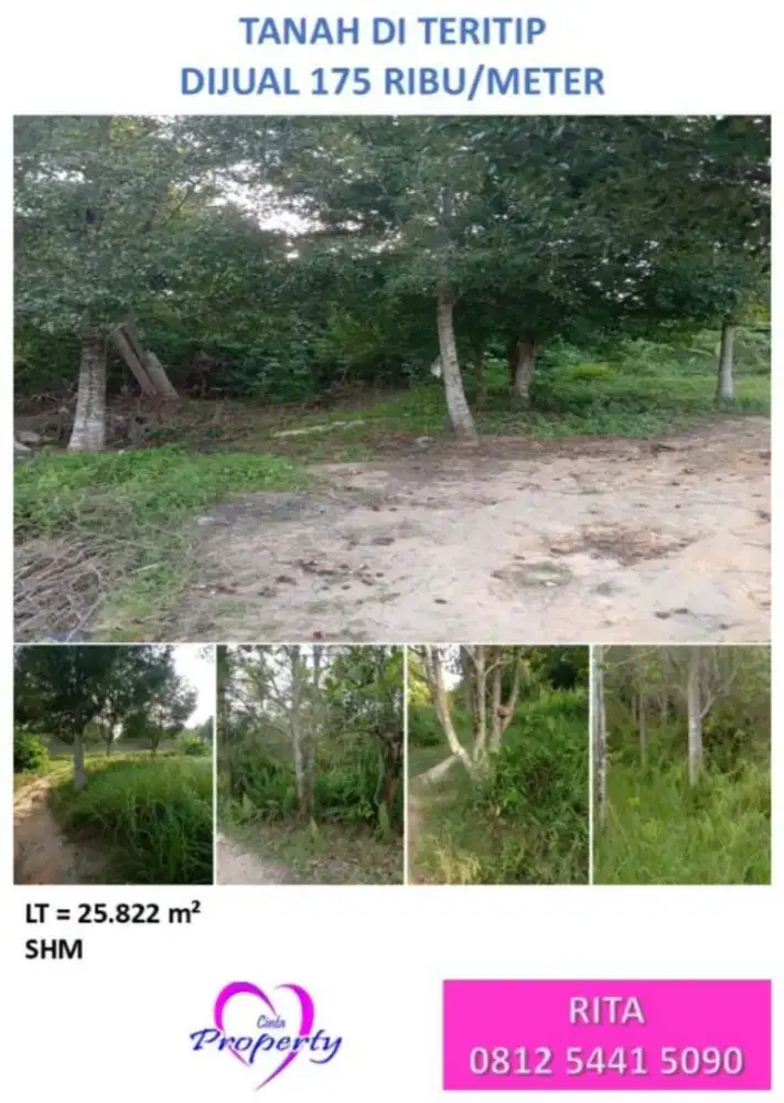 DIJUAL TANAH DI TERITIP