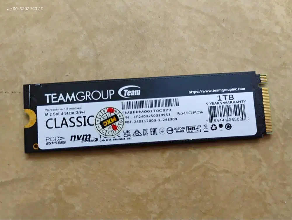 SSD M.2 NVME Gen4x4 TEAM T-CREATE Classic 1TB