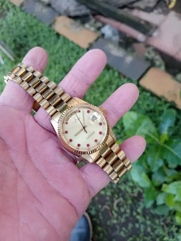 Jam tangan testoni warna kuning stenlistell automatic klasic