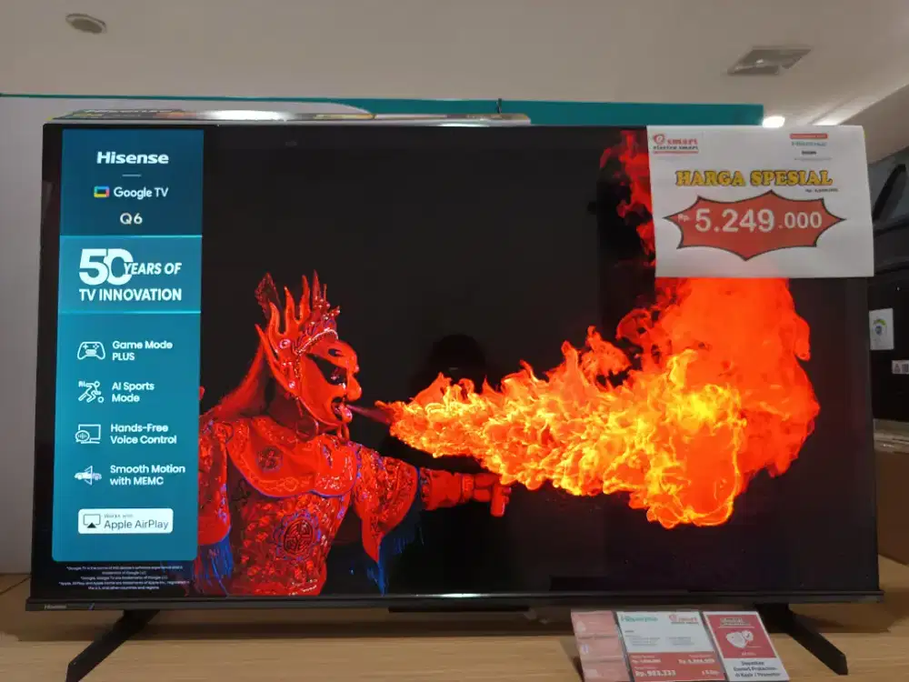 HISENSE 4K QLED GOOGLE TV 50