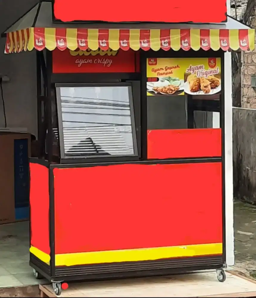 Gerobak bekas Ayam Crispy