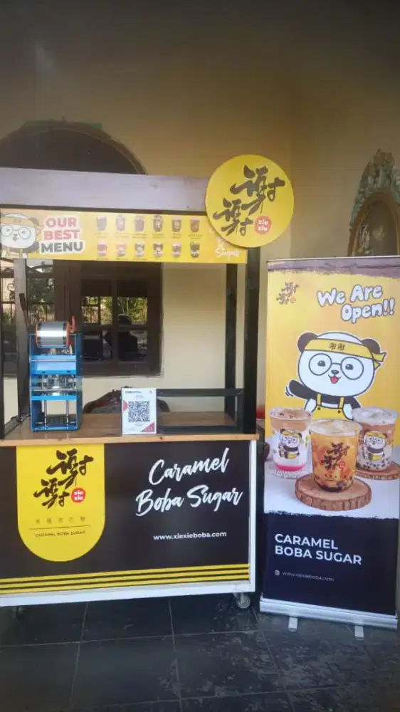 Kontainer Boba lengkap