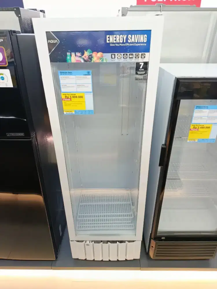 Promo Showcase AQUA 230 Liter Bisa Cicilan Tanpa DP Bunga 0%