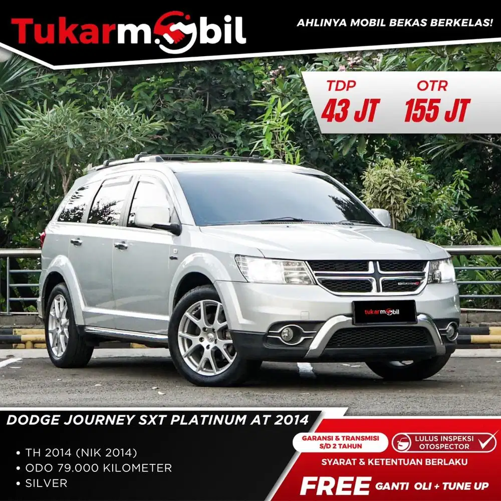 [ISTIMEWAH] DODGE JOURNEY SXT PLATINUM MATIC TAHUN 2014 LOW KM SUNROOF