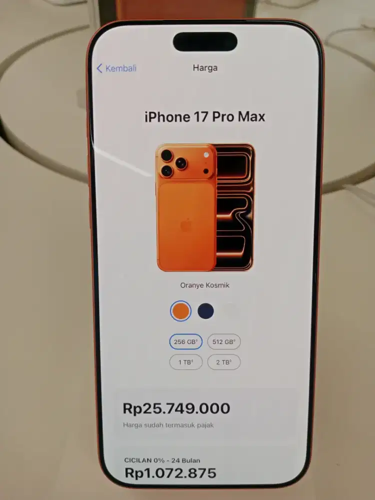 Kredit iPhone 17 Promax 256GB syarat hanya Ktp