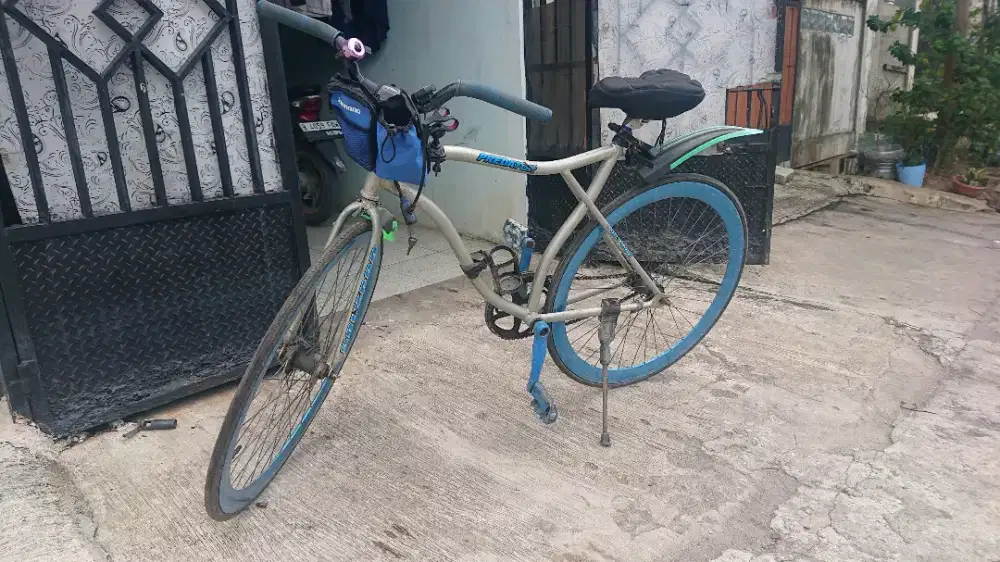 Fixie Predator Velg Biru | Minimalis | Siap Gowes