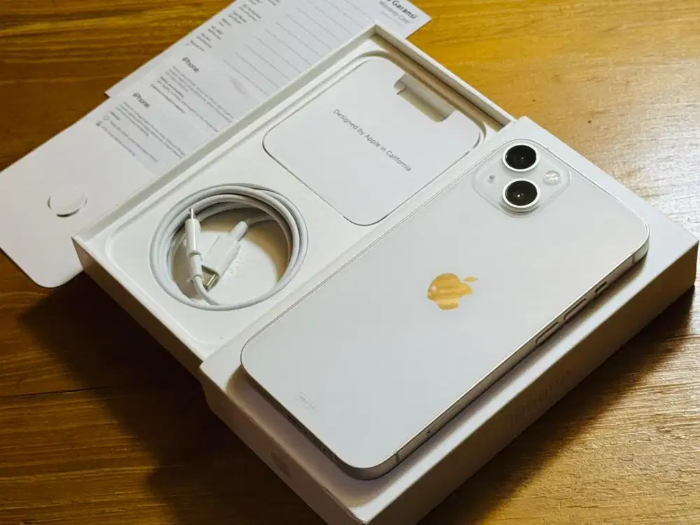 iPhone 13 128GB iBox BH100% Starlight Garansi Panjang