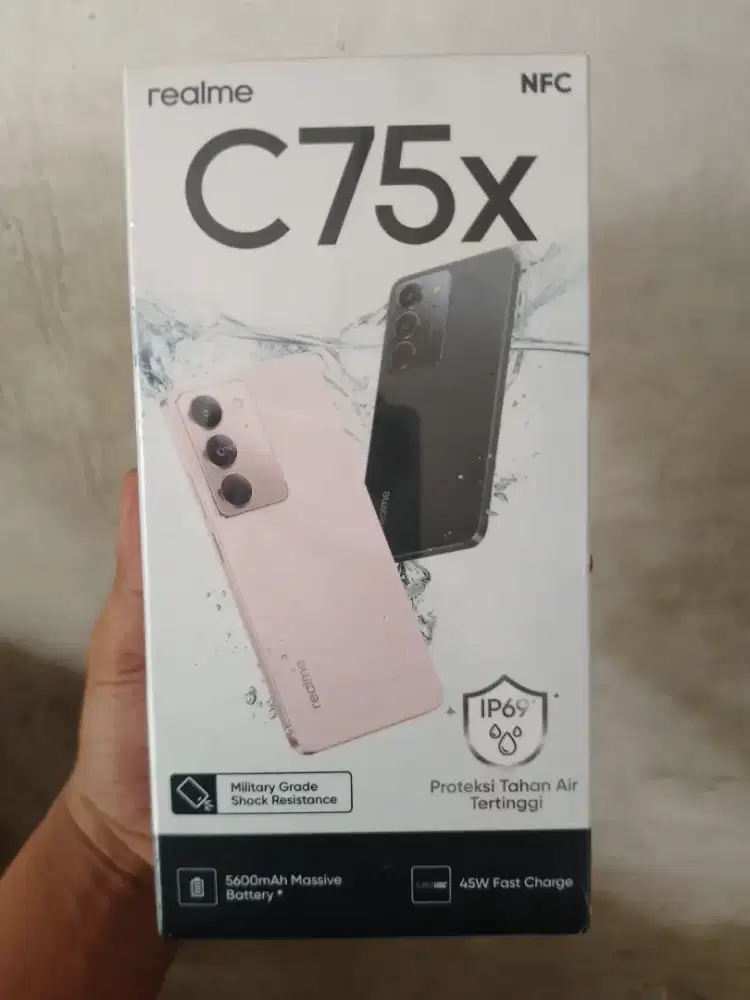 New realmi c75x 8/128 garansi resmi