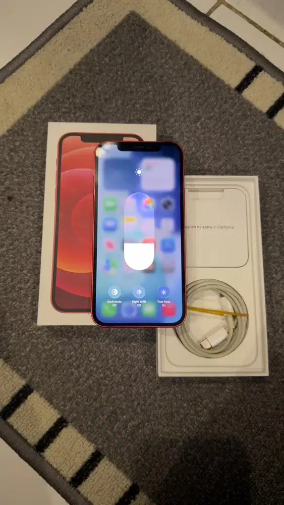 Iphone 12 Red 128GB Resmi Ibox Lengkap