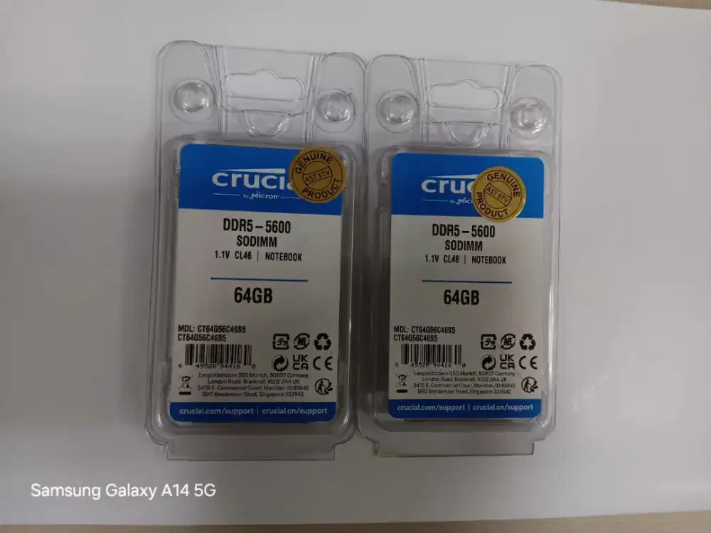Ready Ram Crucial DDR5/PC5600/64GB