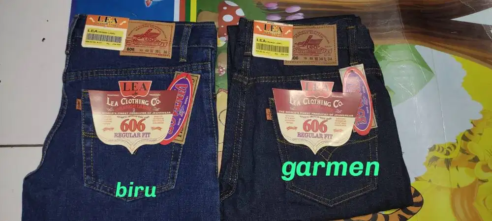 celana jeans standar reguler lea