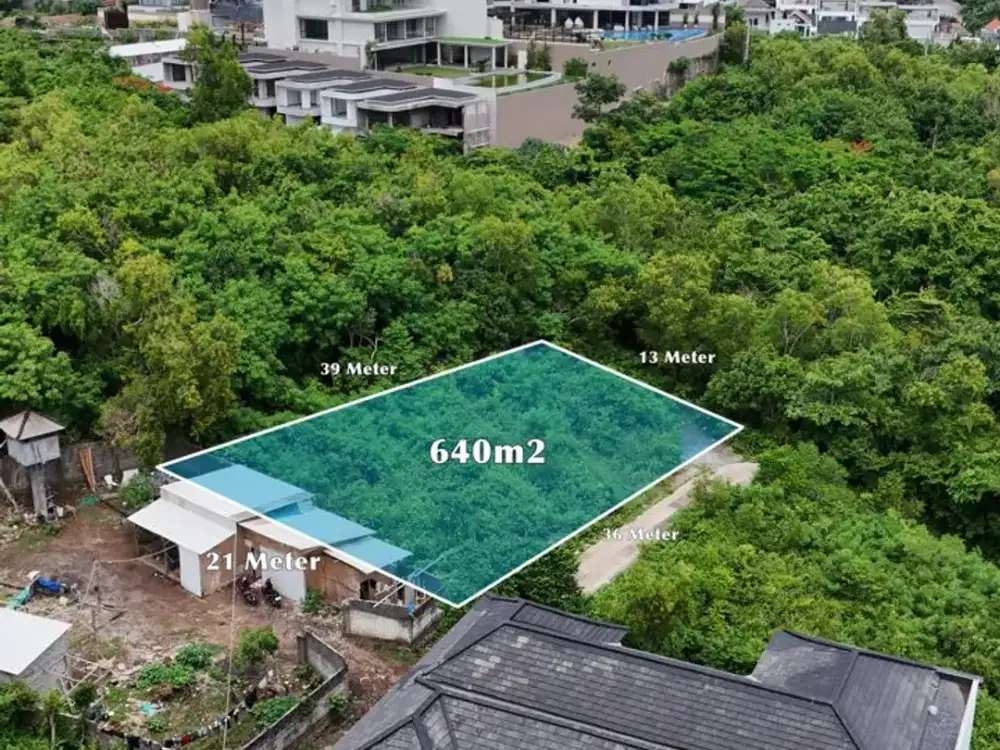 Dijual Tanah Ocean View  Lokasi Ungasan Dekat Pantai Melasti Badung Bali