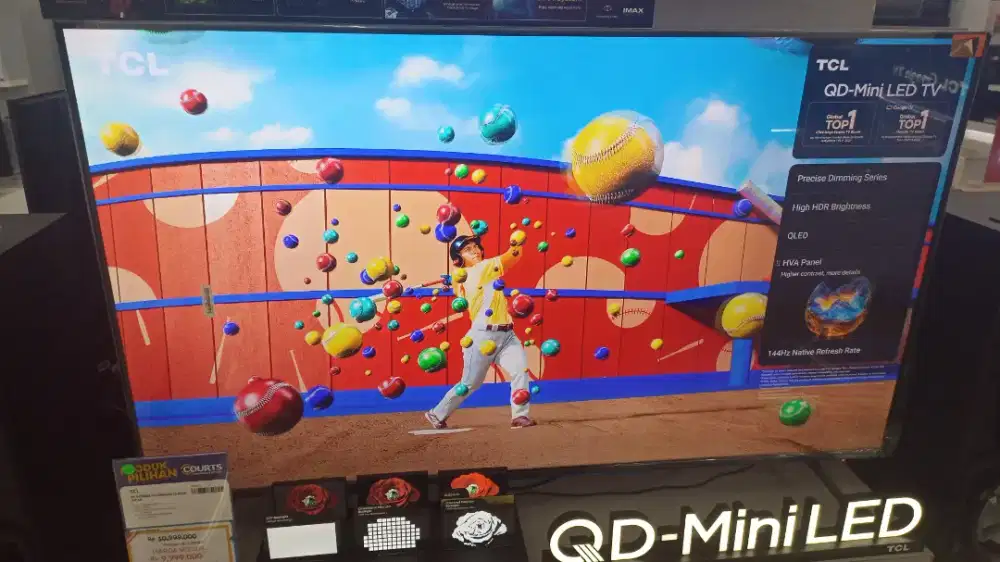 TV TCL 4K Google TV Miniled 55 inch