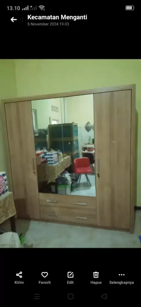 Dijual lemari pakaian Pro Design 3 pintu