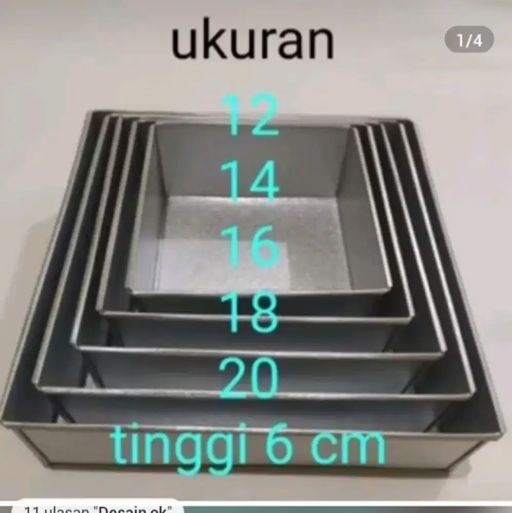 Jual loyang kue bolu dari bahan stanles