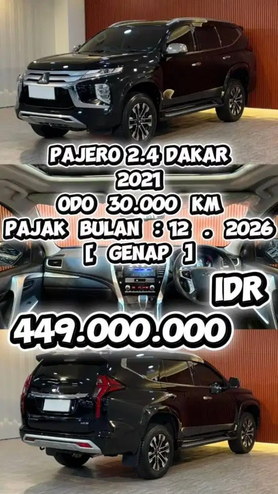 [ GARANSI 3 TAHUN ] MITSUBISHI PAJERO DAKAR 2.4 AT 2021 SIAP PAKAI