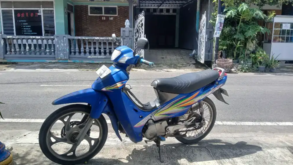 Shogun R biru  cat masih bagus th.2003