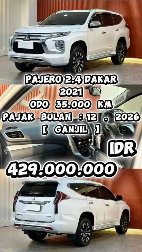 [ GARANSI 3 TAHUN ] MITSUBISHI PAJERO DAKAR 2.4 AT 2021 SIAP PAKAI