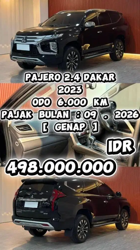 [ ODO 6.000 KM ] MITSUBISHI PAJERO DAKAR 2.4 AT 2023 SIAP PAKAI