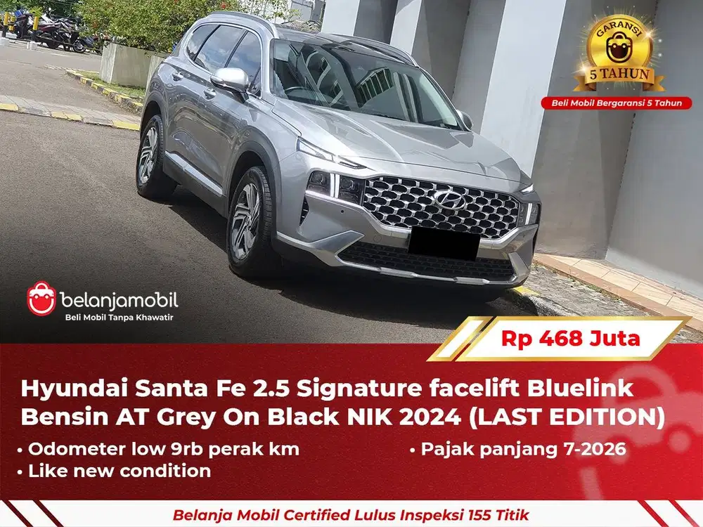 [ GARANSI 5TH ] Hyundai Santa Fe 2.5 Signature facelift 2024 2025