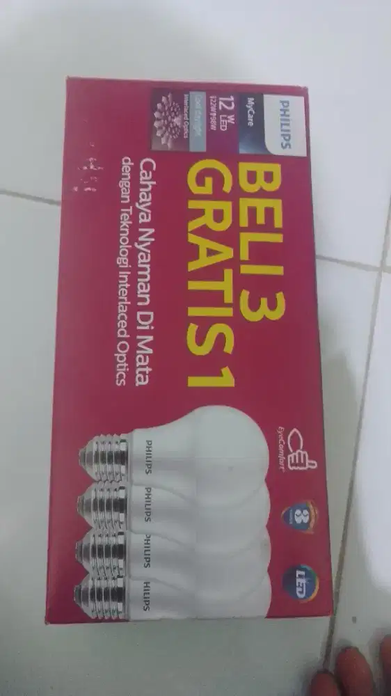 Jual lampu Philips 5,7,11, dan 13 Watt cahaya putih terang