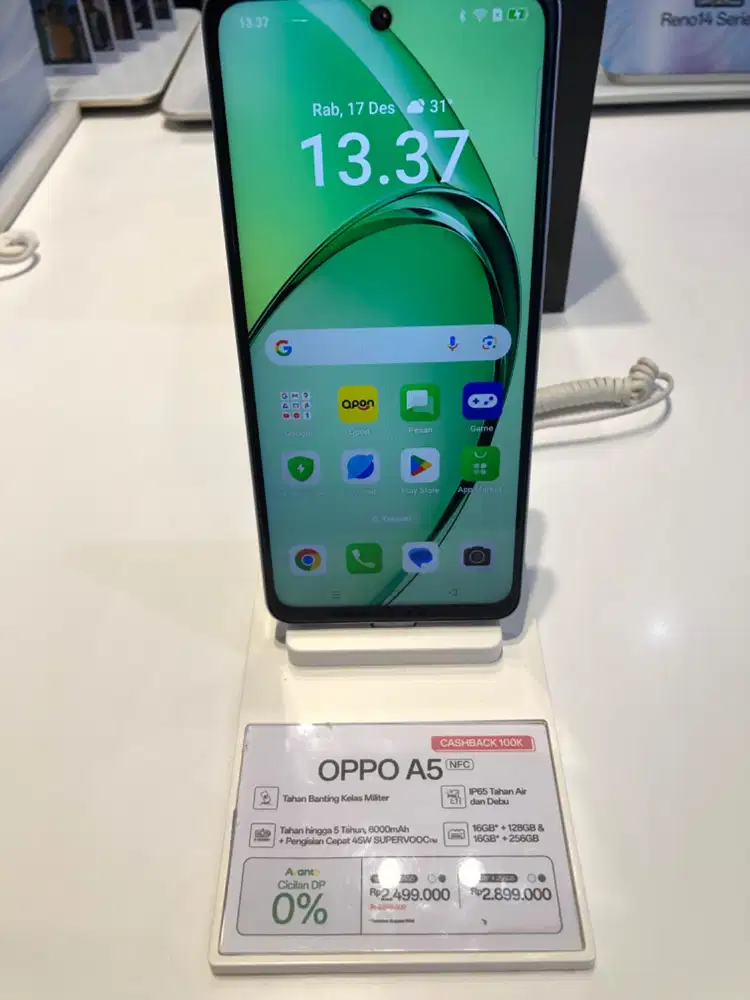 Promo cicilan Oppo A5 free cicilan 1-2x