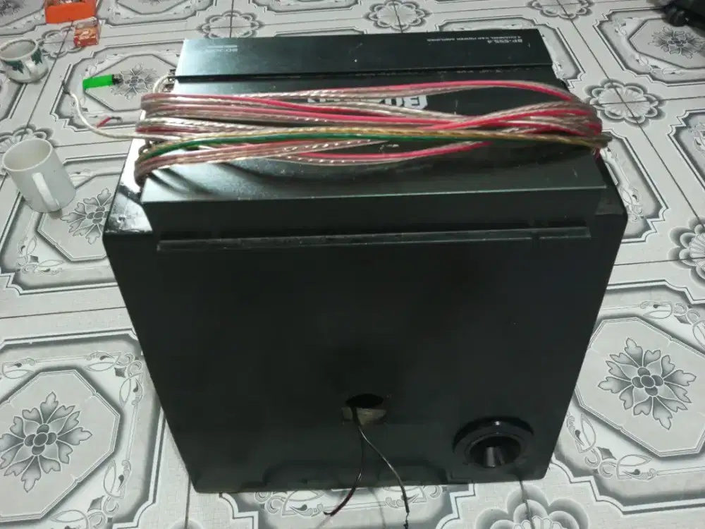 Subwoofer 12 inc plus poqer n kabel tinggal pasang