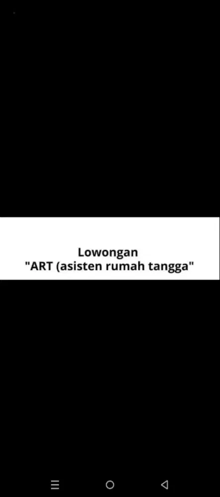 Lowongan Asisten Rumah Tangga
