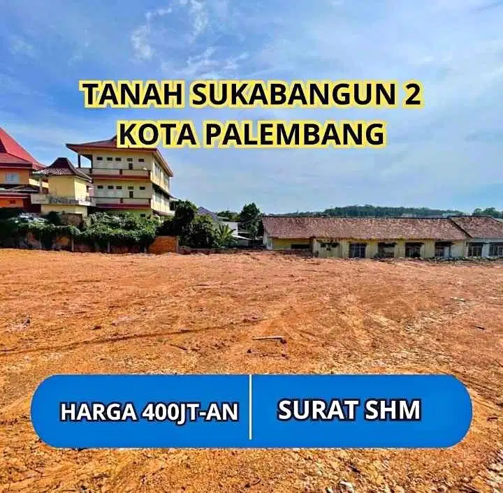 Dijual Tanah Tengah Kota Sukabangun 2 pangkal Palembang