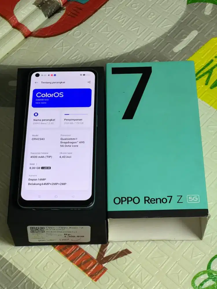 Oppo reno 7z 8/128 fullset
