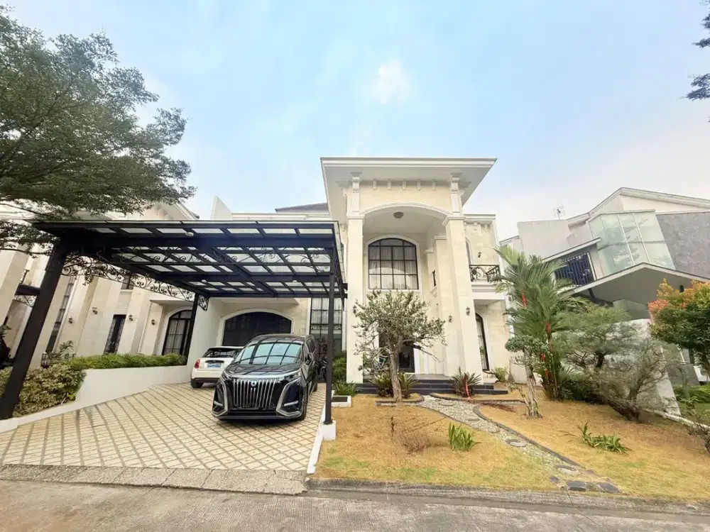 Rumah Mewah Fully Furnish 2 Lantai Super Megah KT 5+2 Di Kawasan Terdepan Sentul City