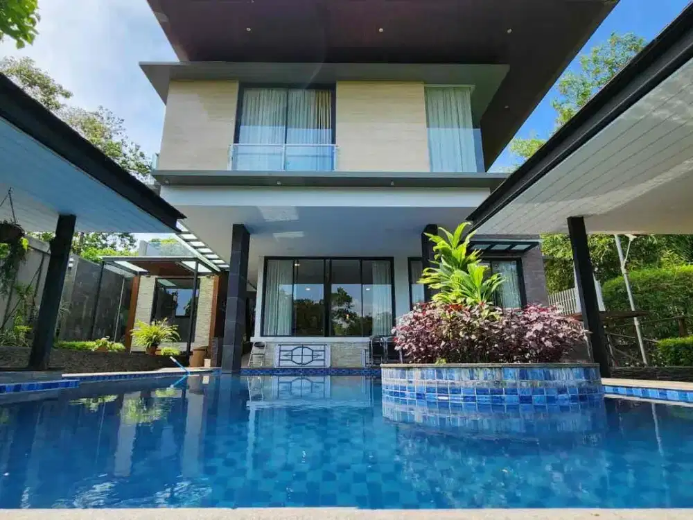 rumah mewah posisi hook view green area sentul city bogor