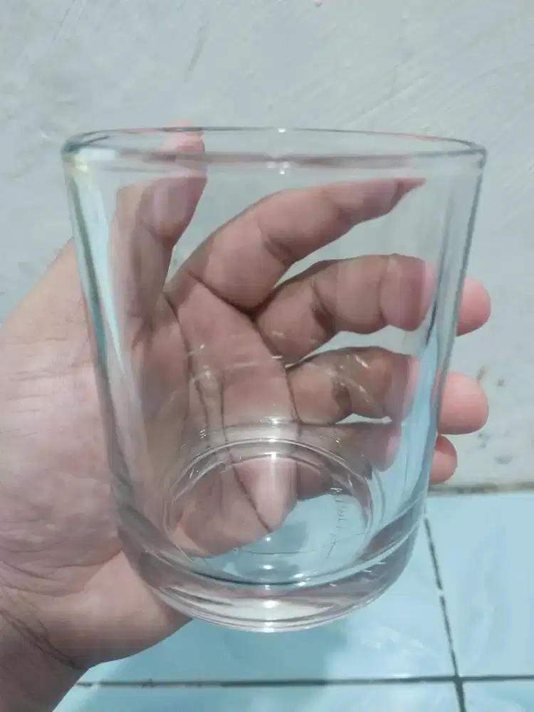 gelas bening tebal 250 ml — lokasi dekat pasar serdang kemayoran