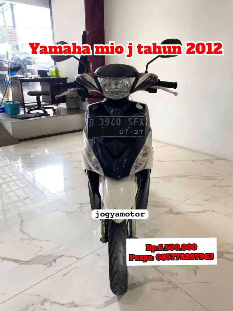 (B) yamaha mio j tahun 2012 cash