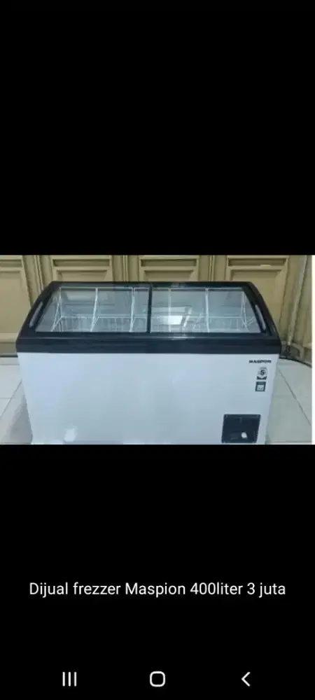 Dijual freezer beku